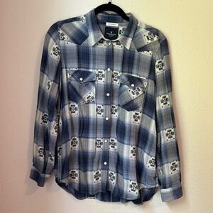 American Eagle Plaid Button Down